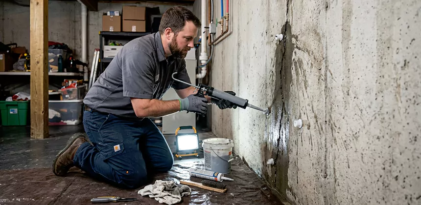 Basement Leak Repair From Inside in Laguna Niguel